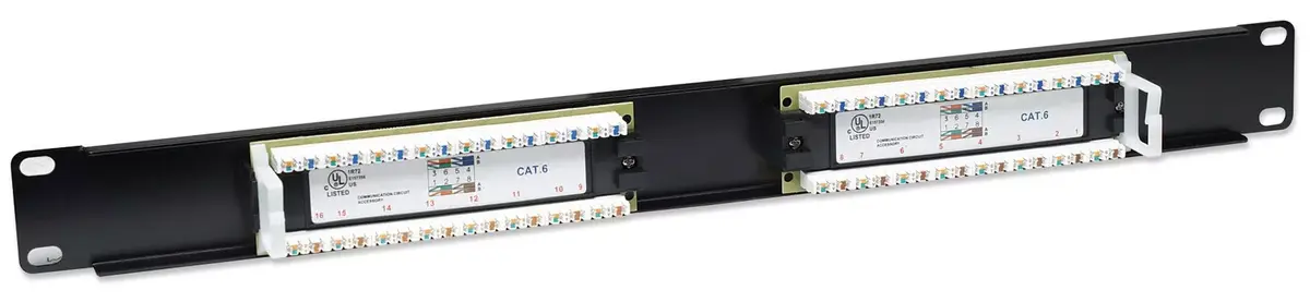 Patch Panel Intellinet Cat6 UTP 16-Port 1U Black Photo 4