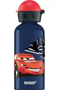 Ūdens pudele Sigg Cars Speed 400 ml – nerūsējošā tērauda, skrūvējams vāciņš, zils/sarkans