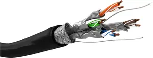 Network cable GOOBAY CAT 6A S/FTP (PiMF) outdoor 100 m, black