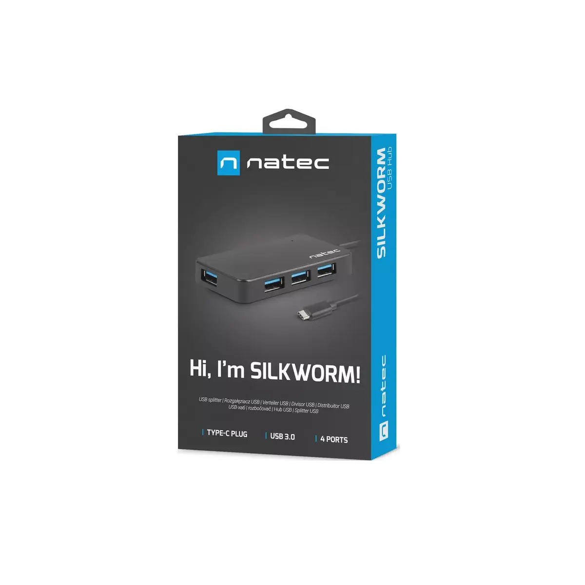 USB хаб NATEC Silkworm USB 2.0 Type-C Photo 3