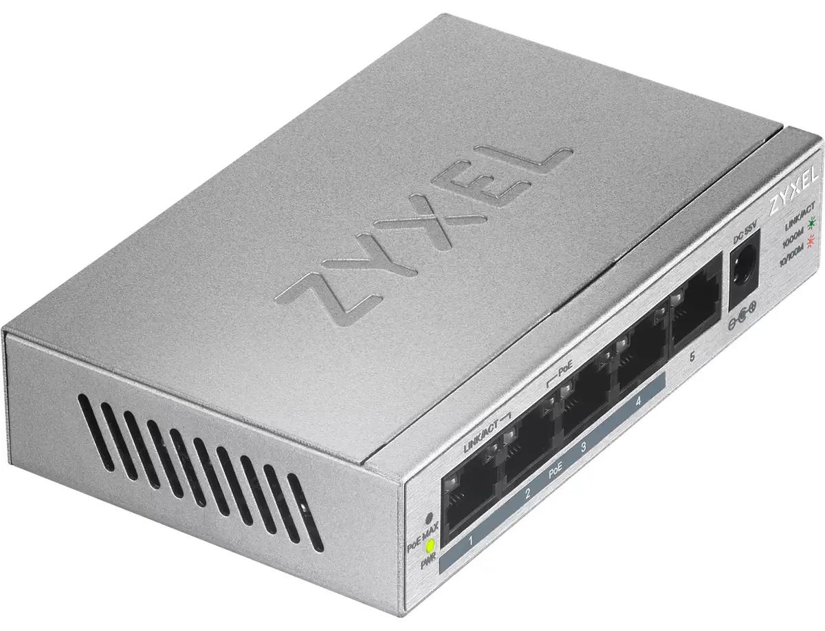 Неуправляемый коммутатор Zyxel GS1005HP Photo 3