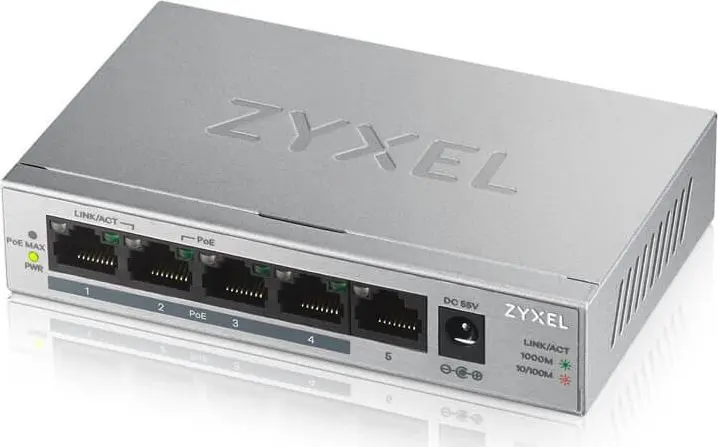 Neadministrējams slēdzis Zyxel GS1005HP, GS1005HP-EU0101F, 4718937603923