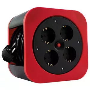 Удлинитель REV 0010012600 10м 4 розетки Черный Красный