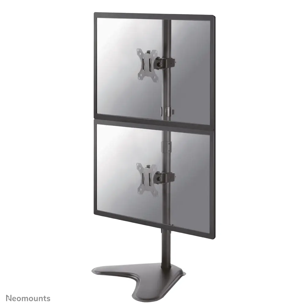 Neomounts FPMA-D550DDVBLACK Brīvstāvošs dubultā monitora statīvs