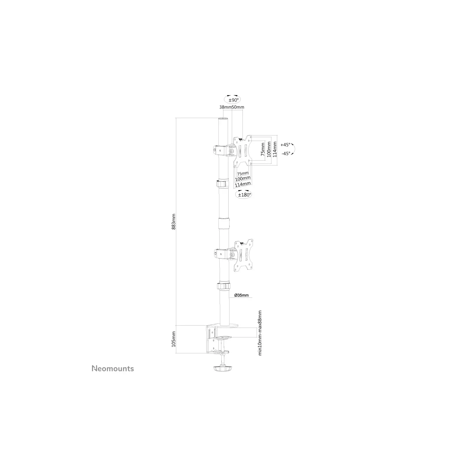 Neomounts FPMA-D550DVBLACK Photo 4