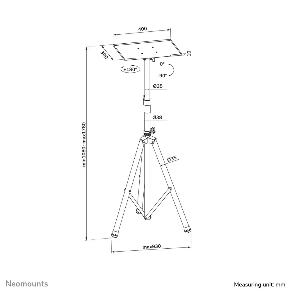 Напольная подставка Neomounts NS-FS200BLACK Photo 3