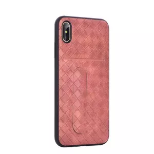 Devia iWallet Силиконовый Чехол С кармашком для визиток для Apple iPhone XS Max Розовый