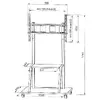TECHLY ICA-TR30 grīdas statīvs 55"–100" Photo 3