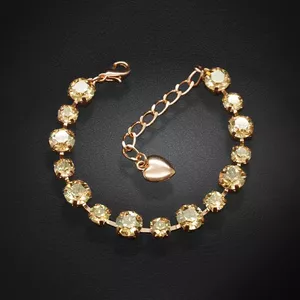 Браслет "Классика IV (Golden Shadow)" с кристаллами Swarovski™