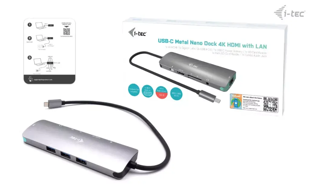 Док-станция 4K HDMI LAN Power Delivery 100 W Photo 9