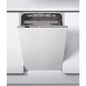 Dishwasher Indesit DSIO 3T224 CE — Fully built-in slimline 10 place settings, 10 programs, 44 dB