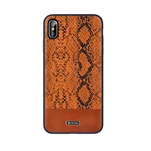 Devia Python Silicone Back Case Apple iPhone XS Max Brown