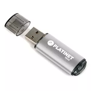 Platinet X-Depo 16GB USB 2.0 zibatmiņa, USB Type-A, sudraba krāsā