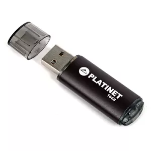 Platinet USB Flash Drive/Pen Drive 16GB, USB 2.0, Black, USB version (most popular type), Blister