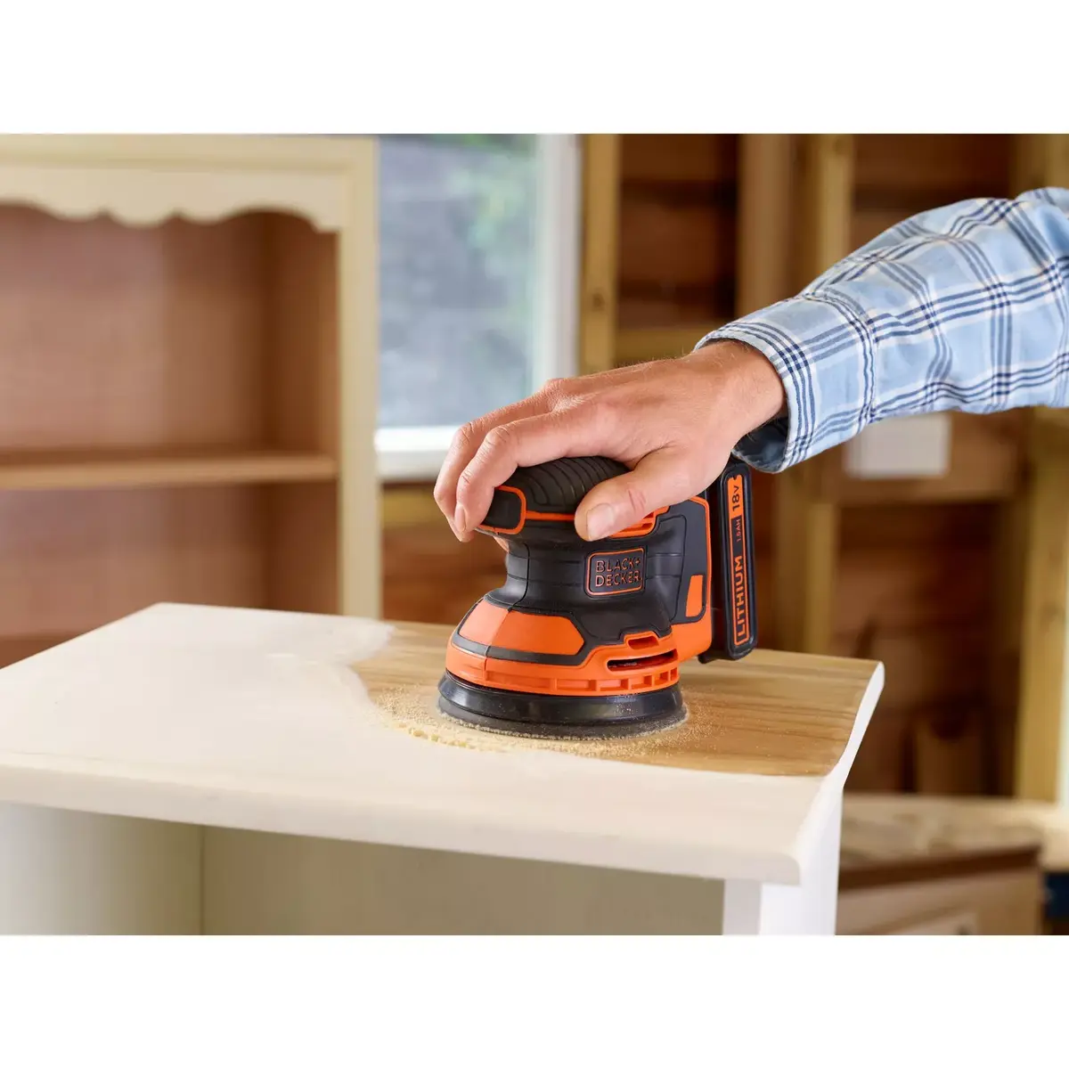 Шлифовальная машинка Black & Decker BDCROS18N-XJ Photo 6