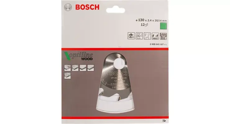 Circular Saw Blades Bosch Optiline Wood 2608640616 Photo 2