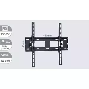 Vivolink VLMW2355T крепление для телевизора 139,7 cm (55") Черный