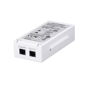 PoE adapter DAHUA PFT1200 — Gigabit 10/100/1000 Mbps, 2x RJ-45, up to 60 W per port, 300 m range