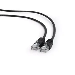 Networking Cable Gembird PP12-1M/BK RJ-45 Cat5e 1m Black