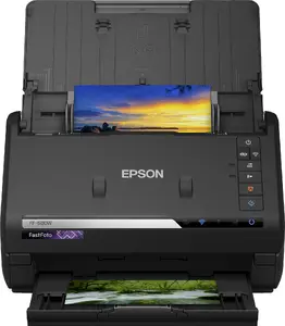 Epson FastFoto FF-680W Lokšņu skeneris A4 600 x 600 DPI Melns ar divpusēju skenēšanu Wi-Fi USB un LAN