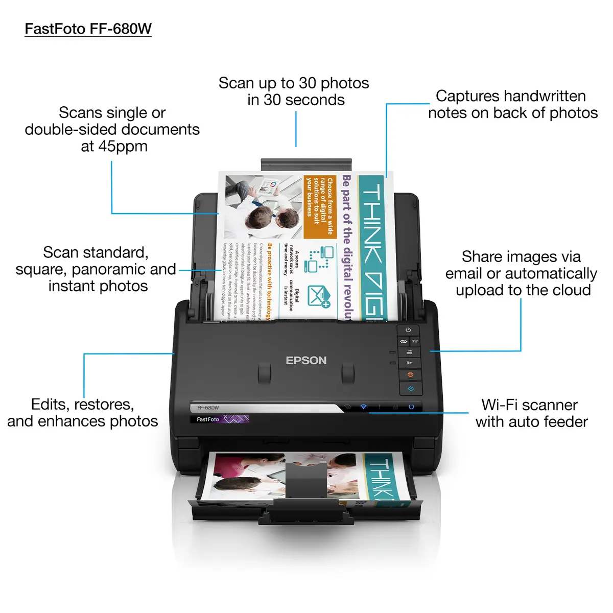 Epson FastFoto FF-680W Sheet-fed Scanner Photo 4