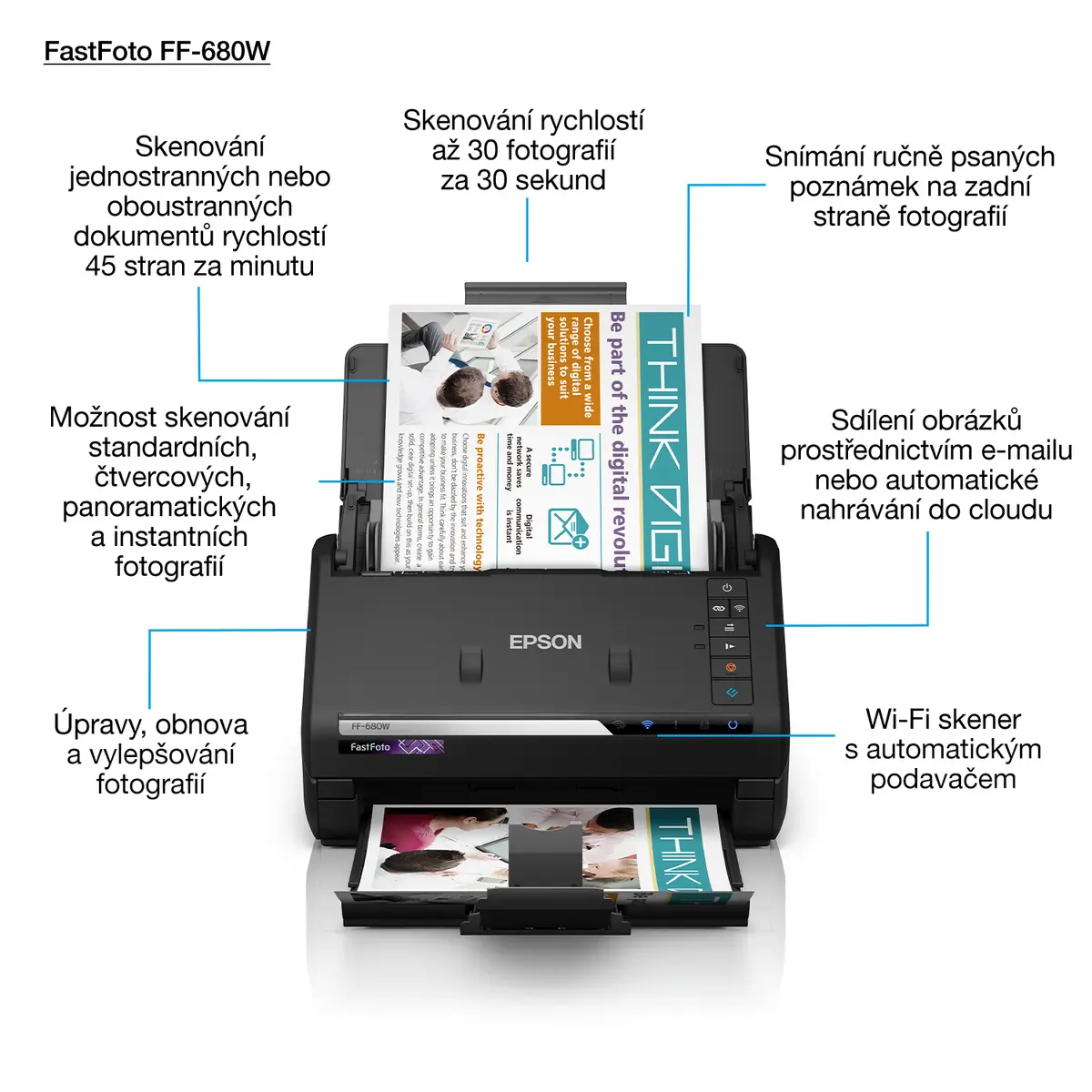 Epson FastFoto FF-680W Sheet-fed Scanner Photo 5