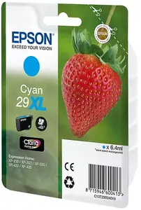 Tintes kasete Epson 29XL C oriģināla High (XL) Yield Cyan 6.4 ml, 450 lpp, 1 gab