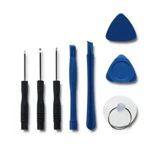 Repair kit for smartphone QOLTEC — toolkit with 8 tools: plastic card, screwdriver, spudger, suction cup