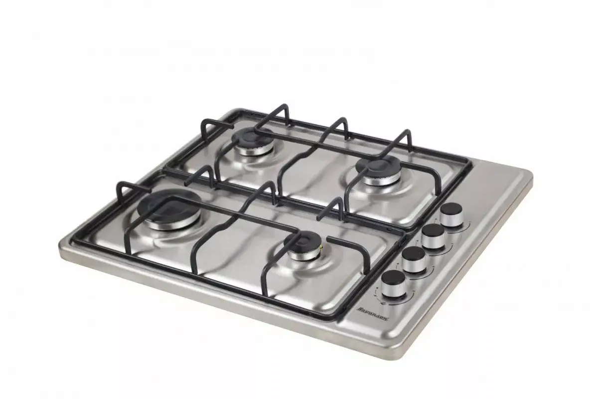 Газовая варочная панель Ravanson K-04SNG — 4 конфорки inox Photo 2