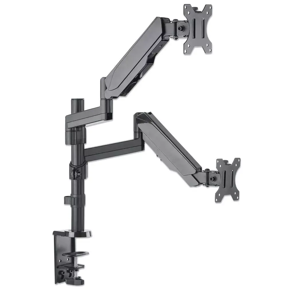 MANHATTAN desk mount Full Motion Gas Spring 2 screens Photo 2