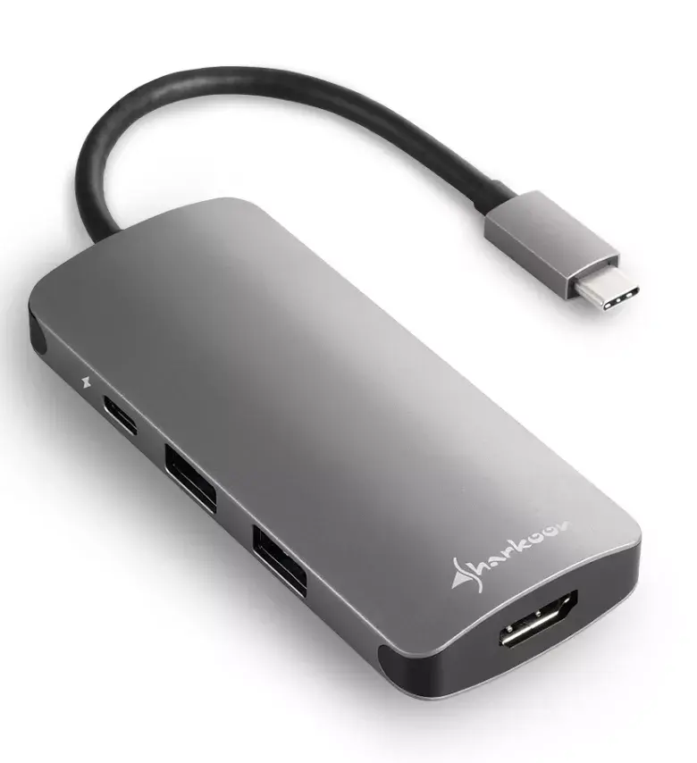 Multiport adapteris Sharkoon USB 3.0 Type C 3.2 Gen 1 Photo 2