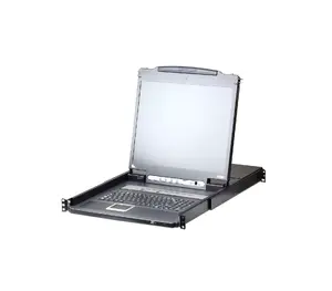 KVM-коммутатор ATEN CL5708IN с 19" ЖК-дисплеем, VGA, USB/PS/2 интерфейсы, 1U для стойки, металл/пластик, 10/100/1000Base-T