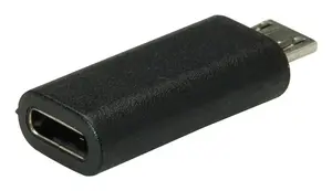 Cable gender changer VALUE Micro-USB B to USB-C 2.0, Black