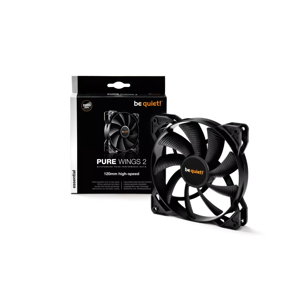 Вентилятор be quiet! Pure Wings 2 120mm High-Speed Photo 2