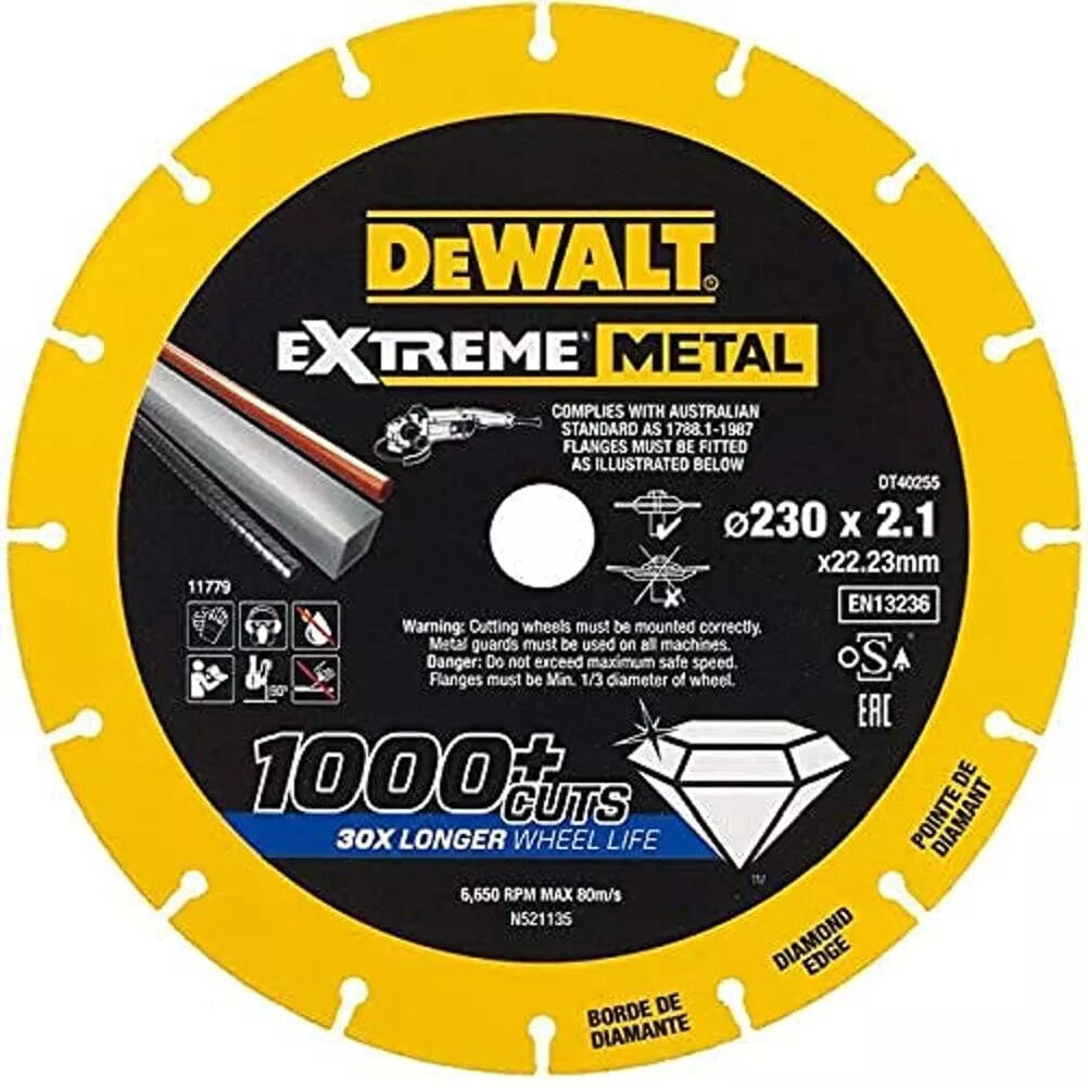 Griešanas disks DeWALT DT40255-QZ, DT40255-QZ, 5035048545355