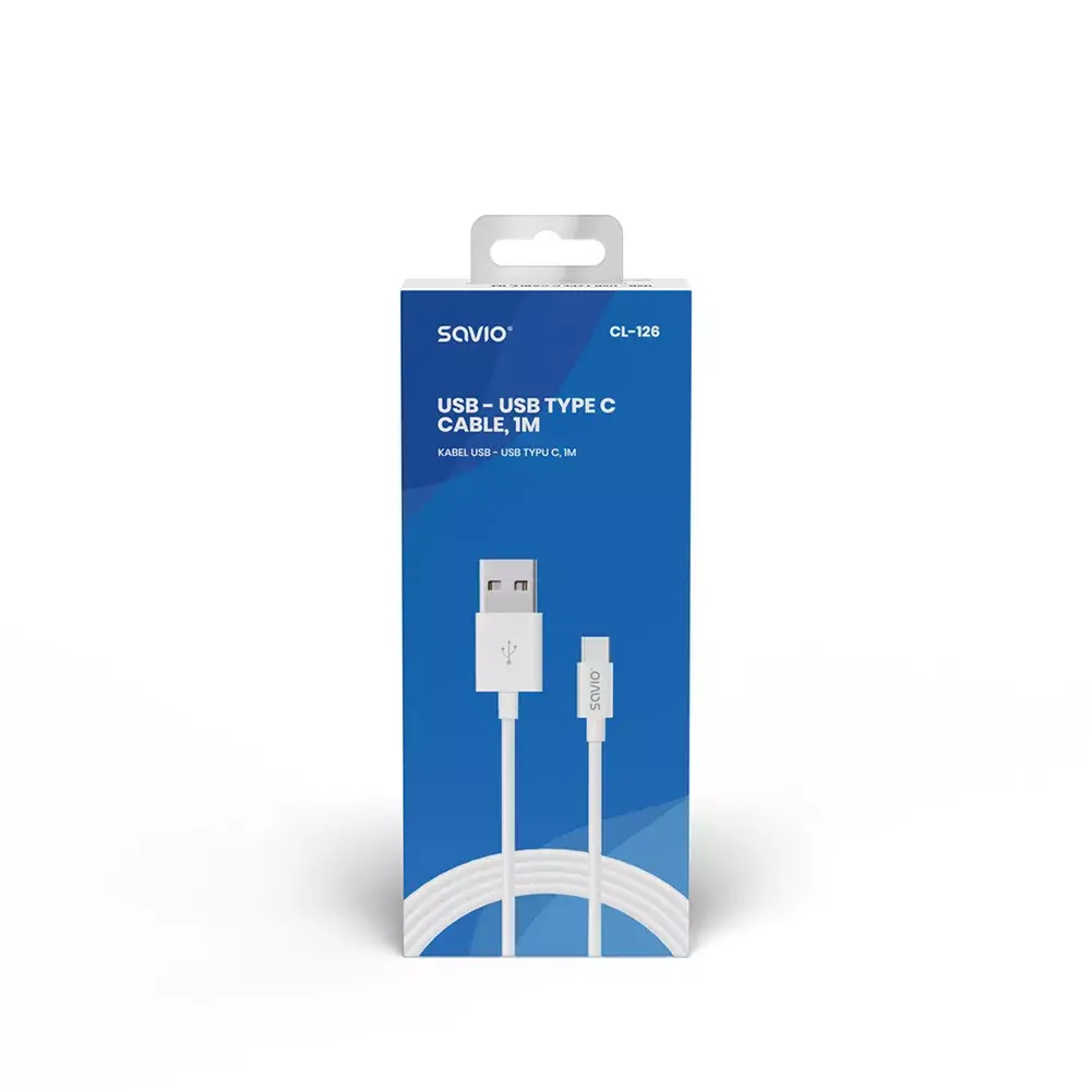 SAVIO CL-126 USB-C на USB-A 1 м (USB 2.0) Photo 2