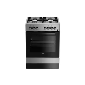 Beko FSE62110DX cooker Freestanding cooker Gas Stainless steel A