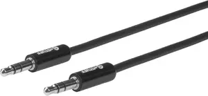 Аудиокабель eSTUFF ES608001 3.5mm штекер - 3.5mm штекер медный никелированные контакты черный