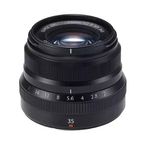 Fujifilm FUJINON XF35mm F2.0 R WR MILC Standarta objektīvs Melns