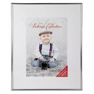 Photo frame Victoria Collection Victoria Future 40x50 cm silver — wall or tabletop frame, fits 40×50 print