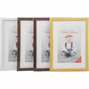 Photo frame Victoria Collection Aura 15x21 cm white — single-window tabletop/wall-mount