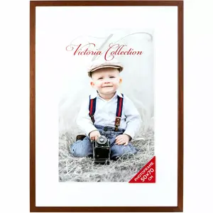 Photo frame Victoria Collection Victoria Natura 50x70 cm brown — wall or tabletop wooden frame