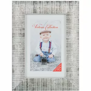 Photo frame Victoria Collection Sand 10x15 cm silver, Victoria Collection
