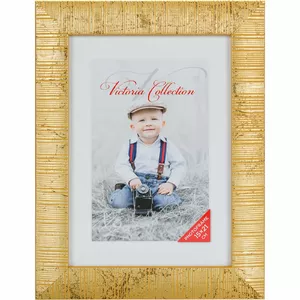 Photo frame Victoria Collection VI2455 15x21 golden — wall or tabletop picture frame, 15×21 cm