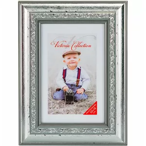 Photo frame Victoria Collection Seoul 10x15 silver — metal frame for 10×15 cm photos