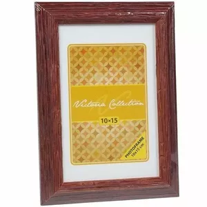 Photo frame Victoria Collection Velvet 15x21 cm mahogany — Victoria Collection velvet series, 15×21 cm