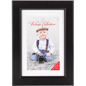 Photo frame Victoria Collection Victoria Natura 10×15 cm black — single-opening portrait frame