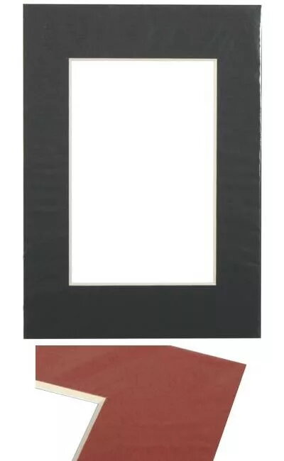 Foto paspartū 30x40 cm melns —