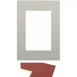 Passepartout Victoria Collection 21×29.7 cm light grey — Victoria Collection mat board for A4 frames