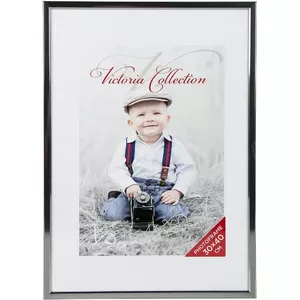 Photo frame Victoria Aluminium 30x40 grey — Victoria Collection, aluminium 30×40 cm
